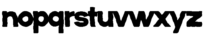 BAVNOIR Font LOWERCASE