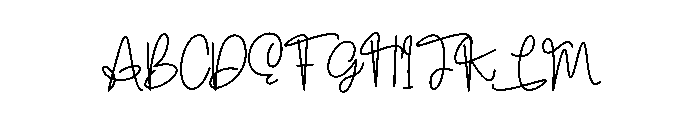 Babby Heartie Font UPPERCASE