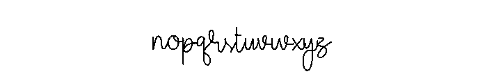 Babby Heartie Font LOWERCASE