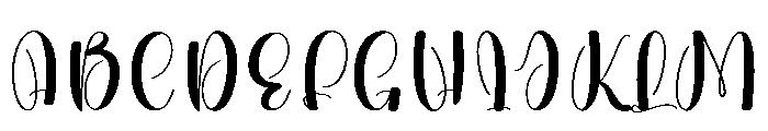 Baby Aunty Font UPPERCASE