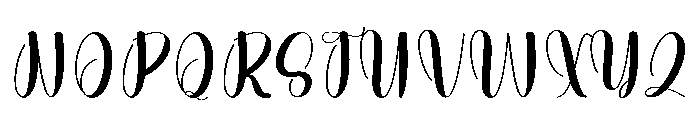 Baby Aunty Font UPPERCASE