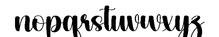 Baby Aunty Font LOWERCASE