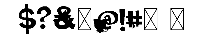 Baby Boos Muted Font OTHER CHARS