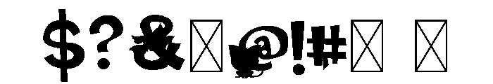 Baby Boos Neon Font OTHER CHARS