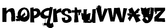 Baby Boos Neon Font LOWERCASE