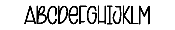 Baby California Font UPPERCASE