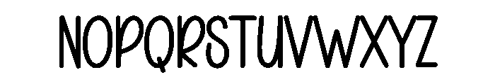 Baby California Font UPPERCASE