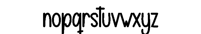 Baby California Font LOWERCASE