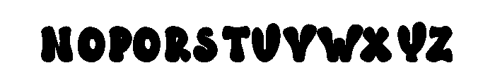 Baby Calm Font UPPERCASE