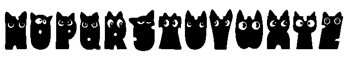 Baby Cat Eyes Font LOWERCASE