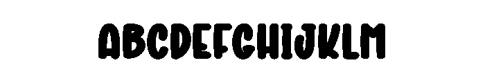 Baby Cloothes Font UPPERCASE