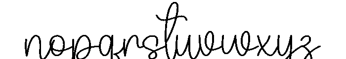 Baby Dreaming Font LOWERCASE