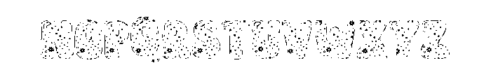 Baby Easter Flower Font UPPERCASE