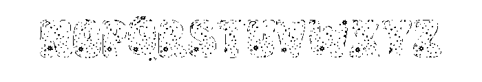 Baby Easter Flower Font LOWERCASE