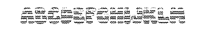 Baby Easter Zigzag Font UPPERCASE