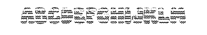 Baby Easter Zigzag FONT