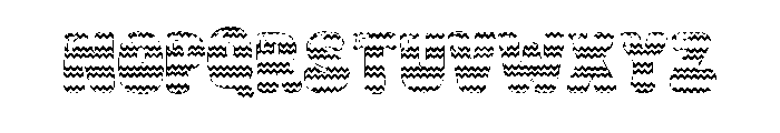Baby Easter Zigzag Font LOWERCASE