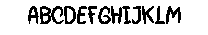 Baby Food Regular Font UPPERCASE