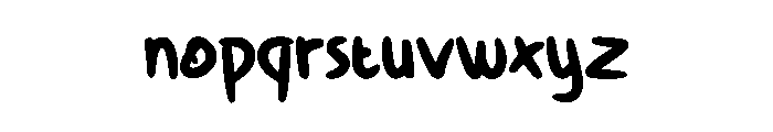 Baby Food Regular Font LOWERCASE