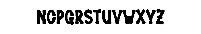 Baby Football Font LOWERCASE