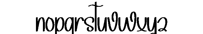 Baby Graduation Font LOWERCASE