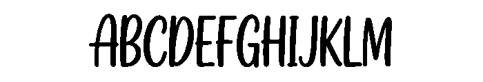 Baby Handwrite Font UPPERCASE