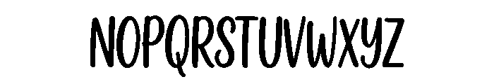 Baby Handwrite Font UPPERCASE