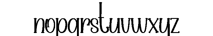 Baby Highland Font LOWERCASE