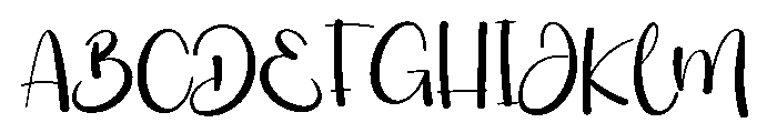 Baby Hunting Font UPPERCASE