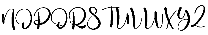 Baby Hunting Font UPPERCASE