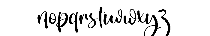 Baby Hunting Font LOWERCASE
