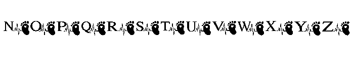 Baby Love Heartbeat Font UPPERCASE