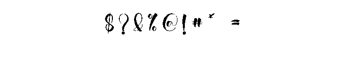 Baby Magnolina Font OTHER CHARS