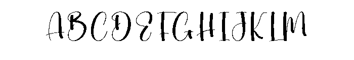 Baby Magnolina Font UPPERCASE