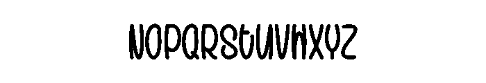 Baby Malita Font LOWERCASE