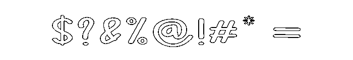 Baby Mushroom Font OTHER CHARS