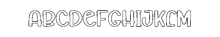 Baby Mushroom Font UPPERCASE