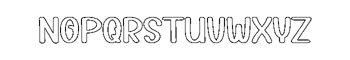 Baby Mushroom Font UPPERCASE