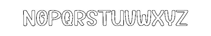 Baby Mushroom Font LOWERCASE