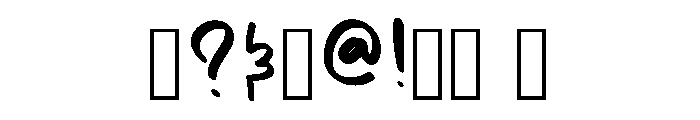 Baby Notes Regular Font OTHER CHARS