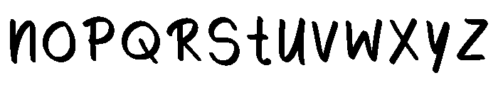 Baby Notes Regular Font UPPERCASE