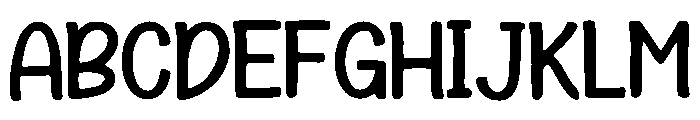 Baby_Play Font UPPERCASE