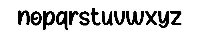 Baby_Play Font LOWERCASE