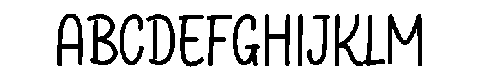 Baby Posts Regular Font UPPERCASE