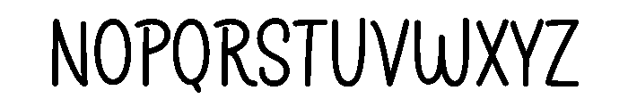 Baby Posts Regular Font UPPERCASE