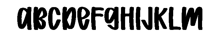 Baby Preppy Font UPPERCASE