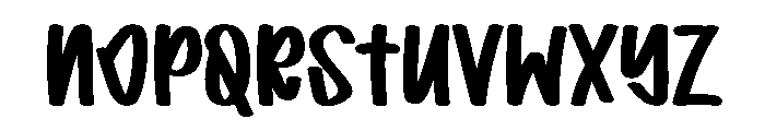 Baby Preppy Font UPPERCASE