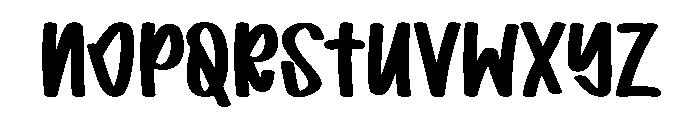 Baby Preppy Font LOWERCASE