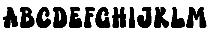 Baby Stand Font UPPERCASE