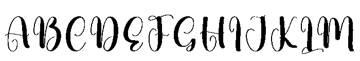 Baby Stocking Font UPPERCASE
